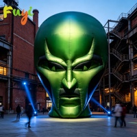 Vente flash : Tête d'alien gonflable géante, décoration accrocheuse et cool pour les soirées sur la plage