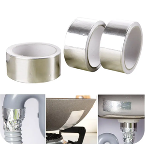 Nhôm lá mỏng Băng đặc biệt cho niêm phong của đường ống trong thiết bị điều khiển nhiệt 50micron bạc Băng - Product Image 4