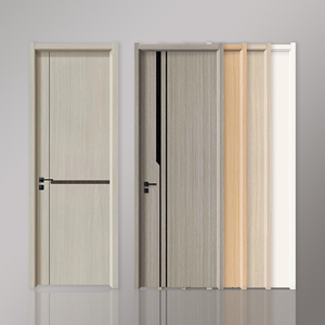 2026 Yeni Sıcak Fabrika Toptan Satış Popüler Modern MDF Polimer Rüzgar Geçirmez Kaplamalı Banyo İç Mekan Ahşap Kapı 3 Yıl Garantili - Product Image 2