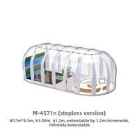 Tente bulle sphérique en polycarbonate OULUO pour événements extérieurs, lieux de mariage, glamping, avec structure en alliage d'aluminium