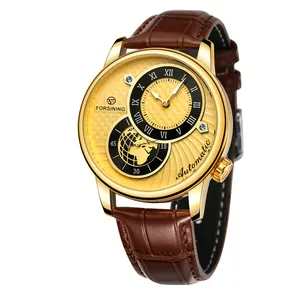 广州合金Reloj Para Hombre高品质真皮Relojes出口商出售自动运动手表