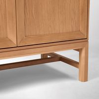 Buffet de luxe moderne en bois, design 4 portes, pour ensembles de chambre parentale, meuble de rangement pour hôtels et villas de luxe