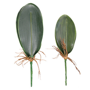 All'ingrosso vero tocco grande e piccola dimensione orchidea foglie artificiali tocco reale foglia di orchidea per il matrimonio e la decorazione della casa - Product Image 4