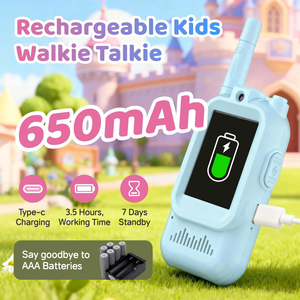 Newest Kids 2 Inch Video Walkie Talkies with <b>Camera</b> Parent-Child Interactive Toy Outdoor/Indoor Children's Walkie Talkies - Product Image 5