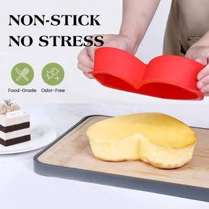 Moule à gâteau en silicone en forme de cœur MUYULINS, antiadhésif, sans BPA, certifié LFGB, idéal pour les brownies et le pain, adapté pour la cuisson - Product Image 3