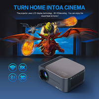 Proyector ZTX 2024 1080P HD M8 Inteligente LCD Cine Android 9 BT Wifi 400ANSI Lúmenes 8K Mini Portátil para el Hogar