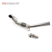 Tuyau d'échappement en acier inoxydable ING Offre Spéciale avec conversion catalytique pour pièces de Performance automatique Skoda Octavia 2010-UP