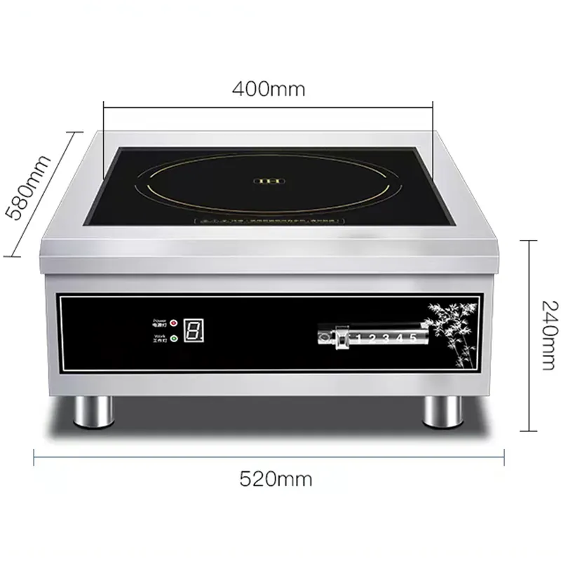 8KWカウンタートップ商用誘導コンロ電気誘導コンロ炊飯器