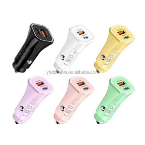 Cargador de Coche con Puerto USB PD, Venta al Por Mayor de Fábrica, 12W 2.4A, Cargador de Teléfono Móvil con Salida de 12W para Tipo-C - Product Image 1