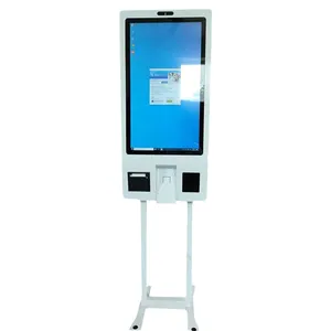 Máquina de verificação do pagamento de autoserviço, tela sensível ao toque impressão, livro de encomendas, superfício auto kiosk