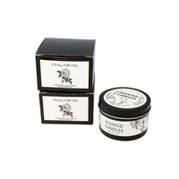 Vente en gros de contenants/jars/boîtes métalliques ronds vides de 2 oz, 4 oz, 6 oz, 8 oz, couleur or rose mat, blanc mat, noir, sans couture, pour bougies