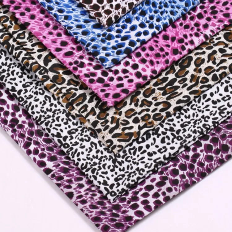Cheap Hot Sale Animal Leopard Pattern Printing Clothing Material Fashion Clothing Printing Fabric