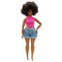 Vente en gros d'accessoires pour poupées de 11,5 pouces, vêtements tendance, pull à col roulé, short, vêtements pour les poupées courbes