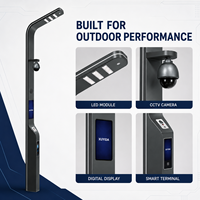 Farola Inteligente Multifuncional 5G con Cámara PTZ LED IP66 AC WiFi Público IoT para Ciudades Inteligentes