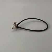 Conector BNC Macho en Ángulo Recto a TNC Hembra de Montaje en Panel, Cable Coaxial RG58 de 400mm, Ensamblaje de Cable Jumper RF