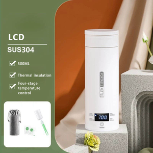 500 мл портативный дорожный цифровой электрический чайник с контролем температуры с автоматическим отключением 300 Вт из нержавеющей стали для использования на кухне - Product Image 3