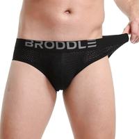 Sous-vêtements pour hommes en maille transparente, sexy, sportifs, vente en gros, marque personnalisée