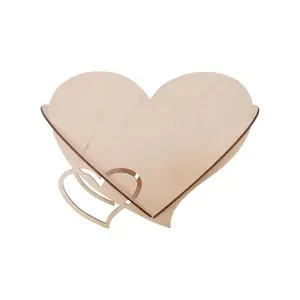 Caja de Regalo Moderna de Madera <span class=keywords><strong>en</strong></span> Forma de Corazón con Cuerda <span class=keywords><strong>para</strong></span> Colgar, Porta Flores y Joyero <span class=keywords><strong>para</strong></span> el Día de la Madre y Decoración de Bodas - Product Image 2