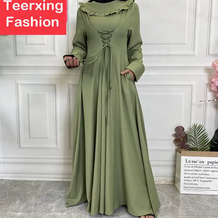 Elegant Muslim Abaya Dress For Women Long Maxi Black Embroidered Abaya With  Ethnic Print, Perfect For Eid Parties, Dubai, And Islamic Jalabiya  Celebrations In Turkey And Arabic Kaftan Style From Paluo, $24.49 |