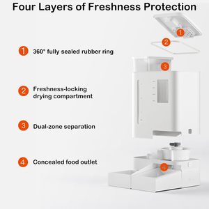 Comedero Automático para Gatos de Alta Calidad, Ecológico, 2 en 1, Fuente de Agua y Comida para Mascotas, Control por WiFi y Aplicación, Temporizador Inteligente, Cámara - Product Image 4
