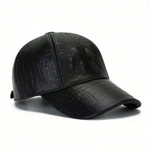 Gorra de Béisbol de 6 Paneles para Hombres Mayores, Otoño Invierno, Nueva Gorra de Béisbol con Patrón de Cocodrilo - Product Image 3
