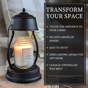 Good Selling Home Decor <strong>Candle</strong> Warmer Lamp Retro Barn <strong>Lantern</strong> <strong>Candle</strong> Warmer Lamp with Timer - Product Image 2