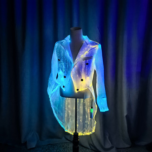 Chaqueta LED Unisex con Estampado Luminoso, Material de Poliéster/Rayón, Talla Personalizada, para Adultos, Actuaciones en Escenario, Fiestas, Clubes - Product Image 6