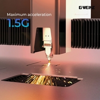 Machine de découpe laser à fibre CNC refroidie par eau pour métaux, prix usine, avec rail de guidage Yaskawa Hiwin LF3015LN et contrôle Cypcut