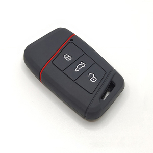 Coque de protection en silicone pour <span class=keywords><strong>clé</strong></span> de voiture VW <span class=keywords><strong>Volkswagen</strong></span> Golf MK7 MK6 <span class=keywords><strong>Polo</strong></span> Passat Tiguan Jetta 3 boutons – <span class=keywords><strong>Prix</strong></span> usine de gros - Product Image 2