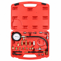 Kit de testeur de pression d'injection de carburant VT01328 0-140 PSI 0-10 Bar avec adaptateurs universels pour diagnostic de système EFI automobile