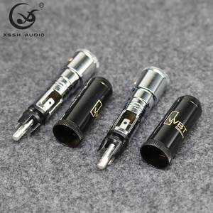 Adaptateur de Connecteur de Système HIFI YIVO XSSH Audio OEM Haut de Gamme en Cuivre Pur Plaqué Argent 10mm Max Version Soudée <span class=keywords><strong>RCA</strong></span> pour Câble Vidéo - Product Image 3