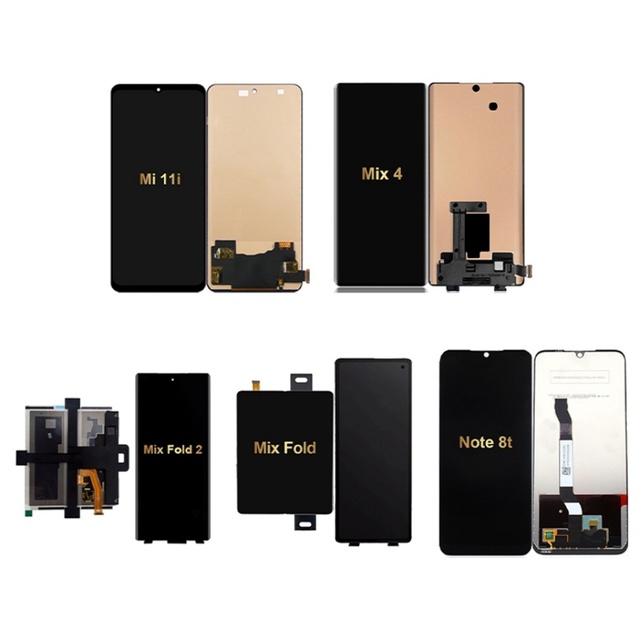 Mobile Phone Lcds Screen Replacement Display Touch Screen Digitizer Assembly for Xiaomi Mi 11i Mix 2 2S 3 4 Fold 2 Note 8t