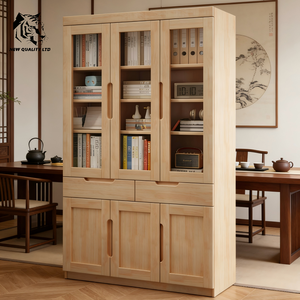 Meuble de salon en bois, bibliothèque de présentation, nouveau design, personnalisable, en stock, dropshipping, le moins cher pour usine de meubles - Product Image 4