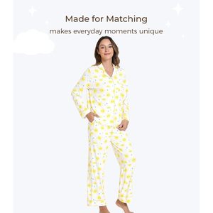 Conjunto de pijama de viscosa de bambú personalizado para mujer, ropa de dormir suave con botones y bolsillos, ropa de estar de manga larga, tallas S a XXL - Product Image 2