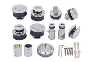 YL Alta calidad Últimos diseños <span class=keywords><strong>de</strong></span> puertas <span class=keywords><strong>de</strong></span> vidrio Columpio Baño abierto Acero inoxidable - Product Image 3