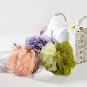 Gloway Dual-Tone Duurzame Duurzame Exfoliërende Loofah Badbal Zacht Wasbare Douche Poef Mesh Body Bad Spons Voor Vrouwen Mannen - Product Image 2