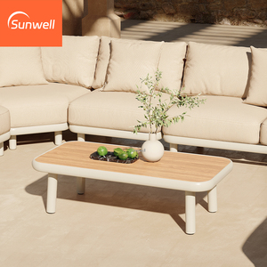 Ensemble de meubles d'<span class=keywords><strong>extérieur</strong></span> pour hôtel, ensemble modulaire en forme de L, <span class=keywords><strong>canapé</strong></span> de jardin, ensemble de <span class=keywords><strong>canapé</strong></span>-lit en aluminium tressé pour 7 personnes - Product Image 5