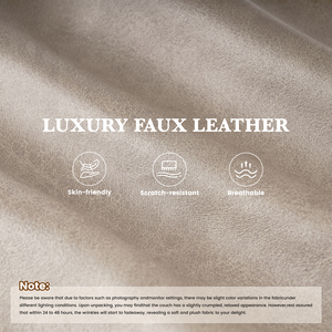 Ensemble de canapés sectionnels modernes en similicuir rembourrés, en forme de L, imperméables, pour salon, appartement, hôtel - Product Image 2