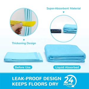 Almohadillas para orinar de cachorro de madera impermeables, tamaño M, 45x60cm, alfombrilla de entrenamiento para mascotas, <span class=keywords><strong>jaula</strong></span> para <span class=keywords><strong>perros</strong></span>, inodoros para mascotas - Product Image 4