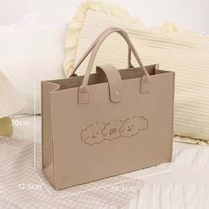 New Design Felt Bag Tote Bag Zipper Bag <b>Wallets</b> for Women Fashionable Ladies Fashion Handbags Unisex Women Fashion Styles 2023 - Product Image 6