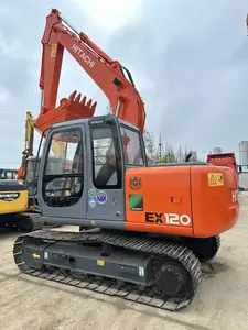 HANG KUI HITACHI Hitachiex120 Excavadora de cadenas agrícola usada de 12 toneladas, 95% nueva, original japonesa, EPA CE, con motor de excavación - Product Image 4