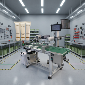 Sistema Inteligente de Marcado Láser UV |   Gestión integrada de códigos QR y datos para envases de cosméticos - Product Image 2