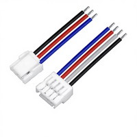 Connecteur de câble terminal unisexe mâle-femelle DC 1,25 mm rouge-noir pour alimentation, ventilateur de refroidissement, sèche-cheveux, modèle GH1.25mm, vente en gros