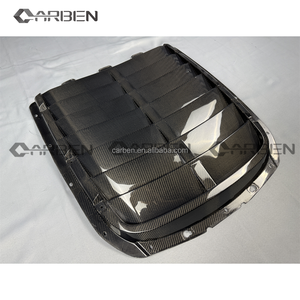 Copertura Decorativa in Fibra di Carbonio Stile GT500 per la Parte Centrale del Cofano Motore in Lega di Alluminio Aggiornato per Ford Mustang - Product Image 6