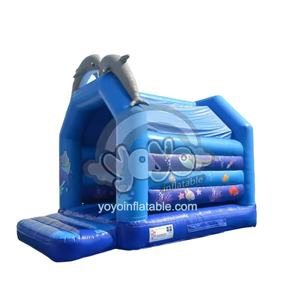 Structure gonflable Dolphin de 16 pieds avec impression numérique, équipement de parc aquatique de grande taille, en PVC de qualité commerciale, centre de jeux extérieur - Product Image 2