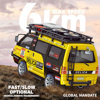Clásicos DELICA 1/24 modelo a escala Old School vehículos todoterreno RC juguetes con iluminación y Control de velocidad 2/4WD Mini coches 2025 nuevos regalos
