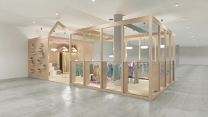 Custom Clothing Store Display Furniture Wood <b>Frame</b> Garment Rack Shelf Boutique Counter Turnkey Shopfitting Service - Product Image 3