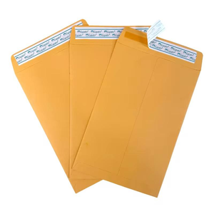 Enveloppes jaunes Manila en gros d'usine, format <span class=keywords><strong>A4</strong></span>, paquet de 50, enveloppes kraft 80g <span class=keywords><strong>pour</strong></span> documents et lettres - Product Image 6