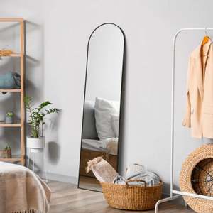 2025 Trending Custom Framed <b>Full</b>-<b>Length</b> <b>Arched</b> 4mm Silver Decorative <b>Mirror</b> Industrial Home Decor Living Room Salon Furniture - Product Image 5