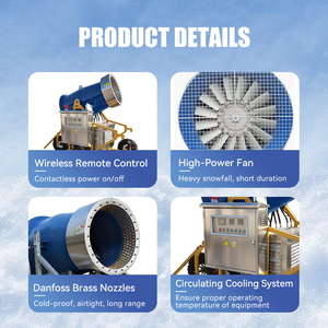 آلة صنع الثلج لمنتجعات التزلج، جهاز صنع الثلج الاصطناعي للمنحدرات التزلجية في الهواء الطلق - Product Image 3